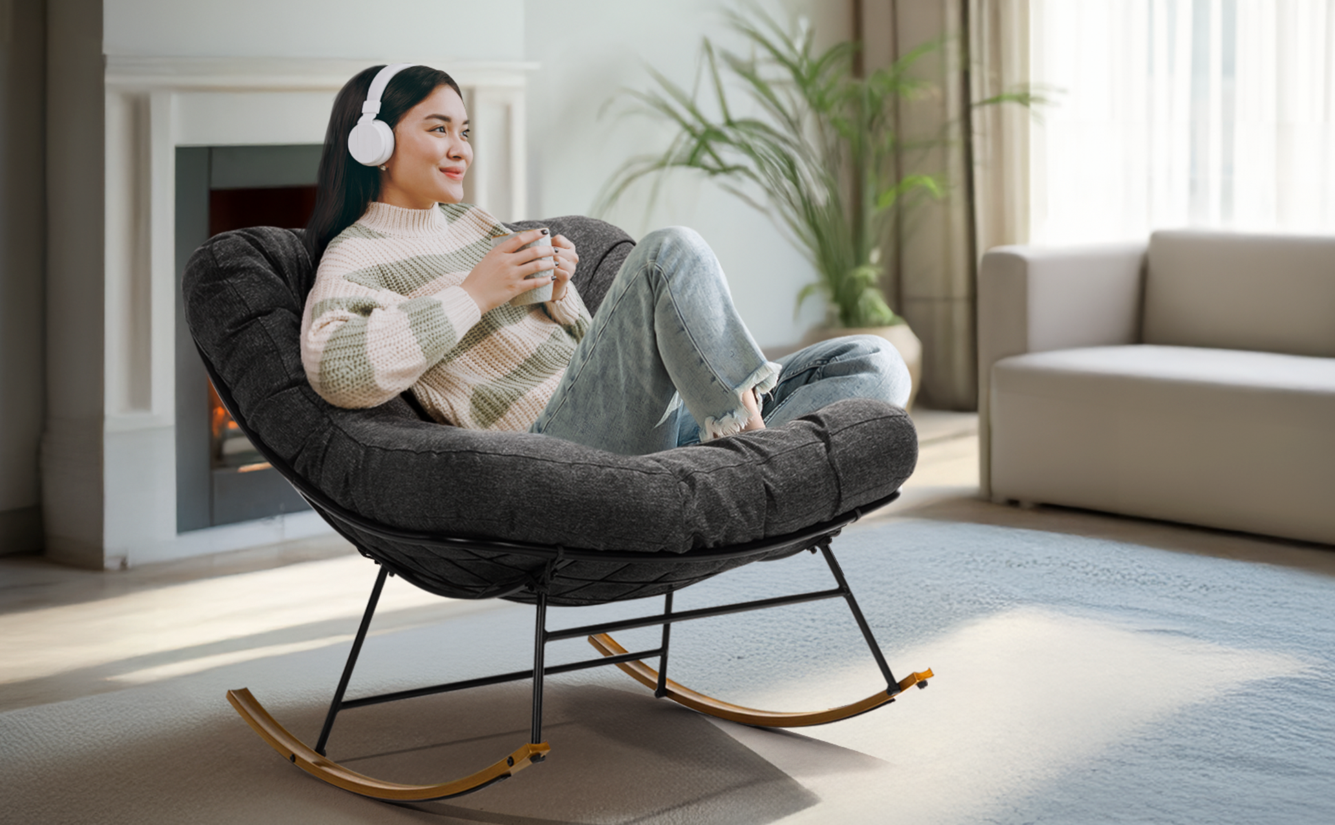 Moon Rocking Chair