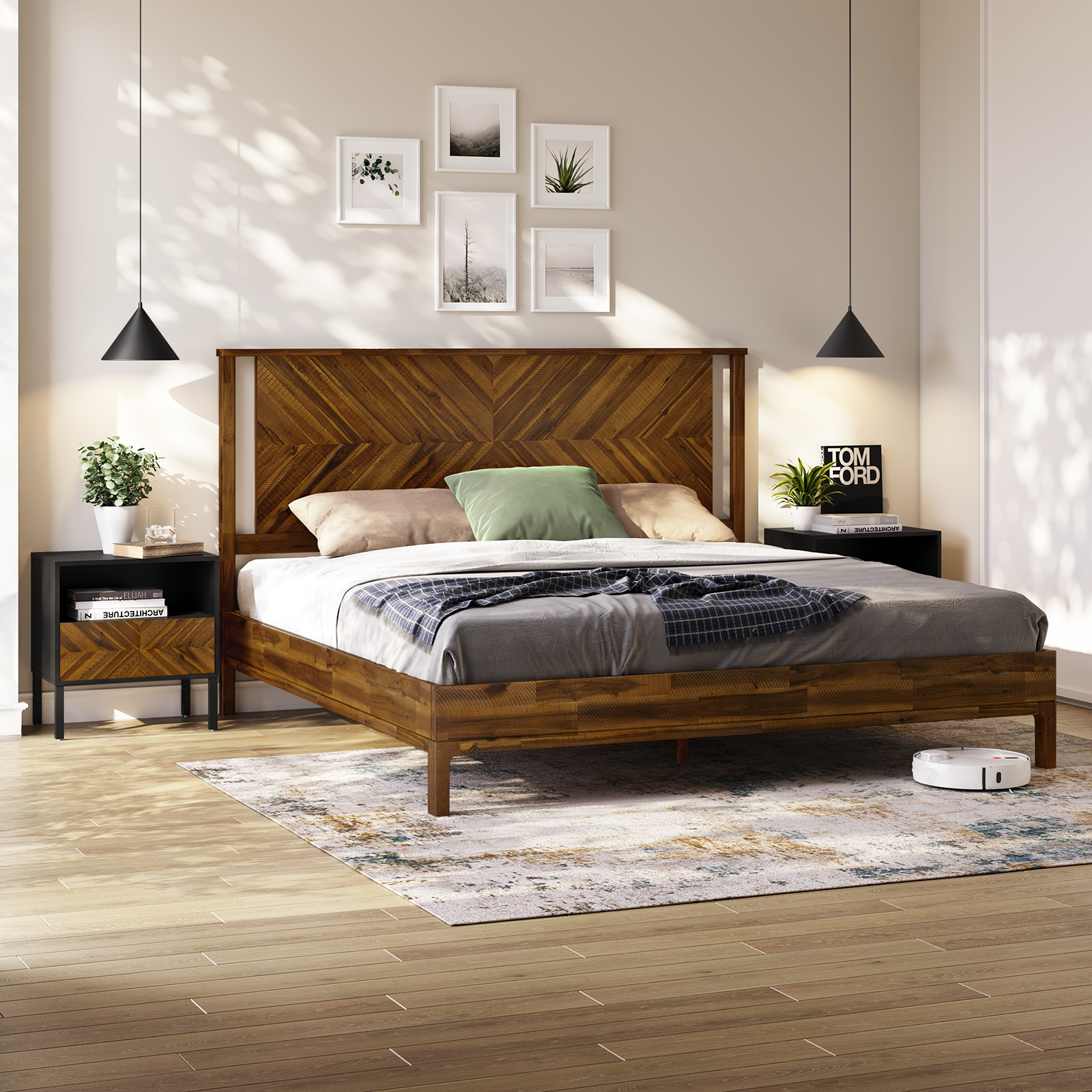 Bedframe with Headboad