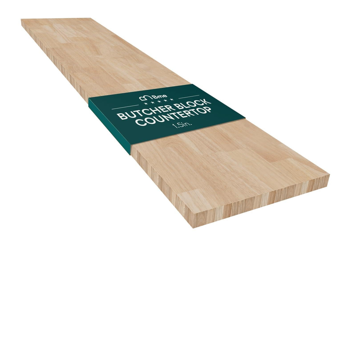 Hevea wood butcher block countertop with 10 ft for kitchen surfaces