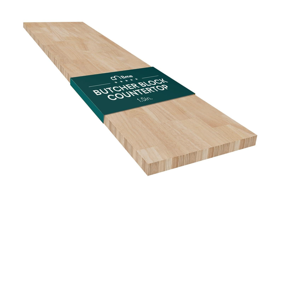 Hevea wood butcher block countertop with 8 ft for kitchen surfaces