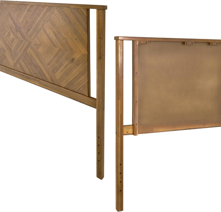 Nipe king bed headboard, featuring walnut finish, for sleep-space furnishing