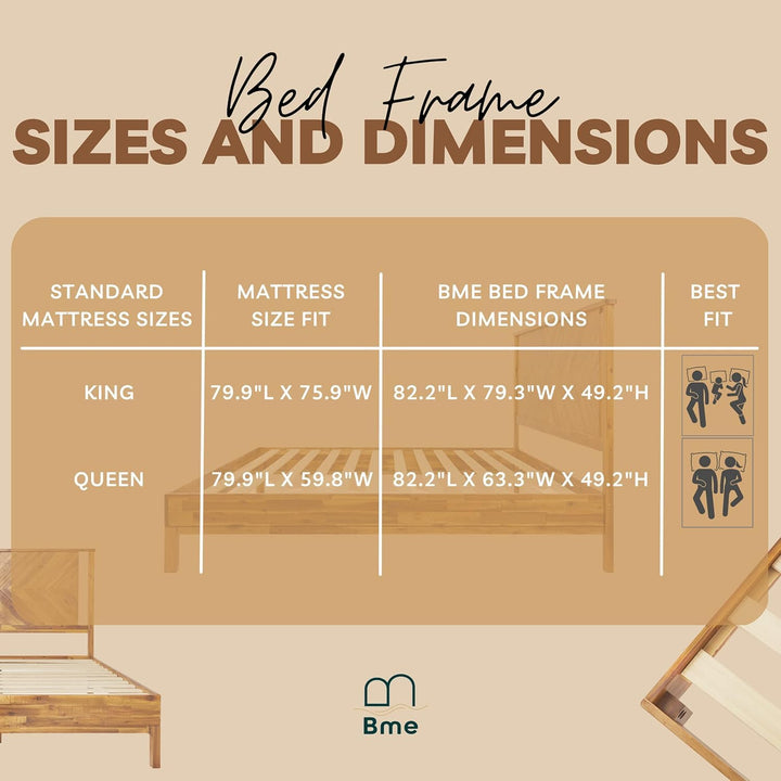 Vivian king platform bed frame, featuring headboard, for a platform bed setup