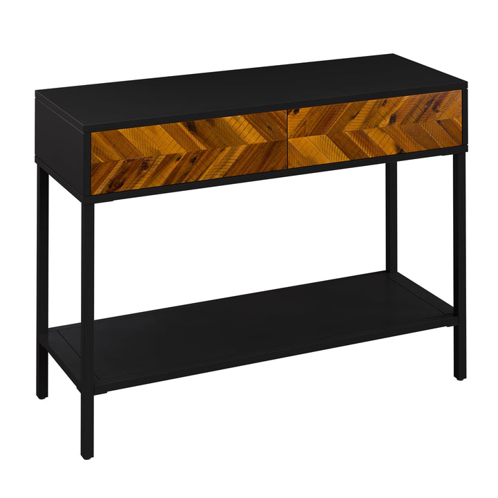 Vivian console table, featuring 2-drawer and entryway table, for living room placement