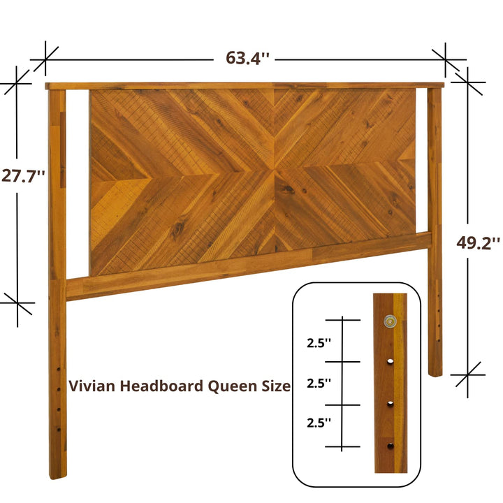 Vivian queen bed headboard for bedroom styling