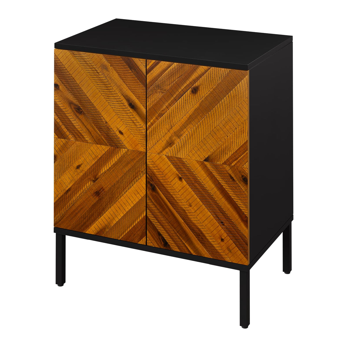 Vivian sideboard cabinet, featuring rustic golden brown finish and dining or living room storage, for living room storage