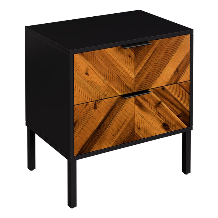 Vivian 2-drawer nightstand, featuring bedside storage, for bedroom organization