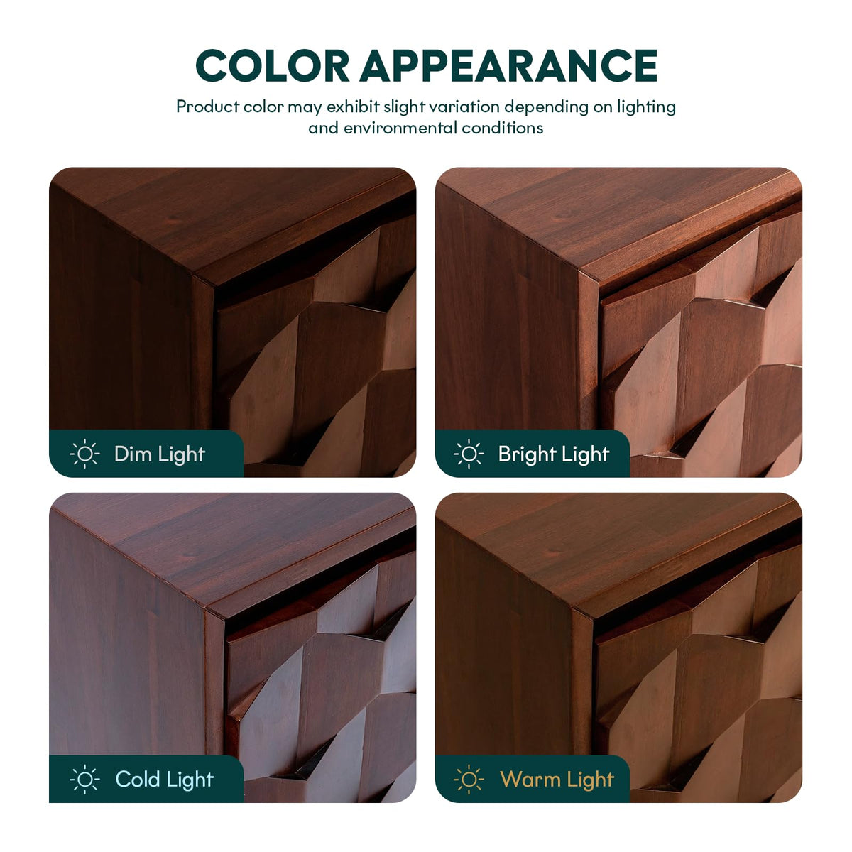 Georgina sideboard cabinet with walnut finish and dining or living room storage for room organization