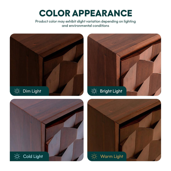Georgina sideboard cabinet with walnut finish and dining or living room storage for room organization