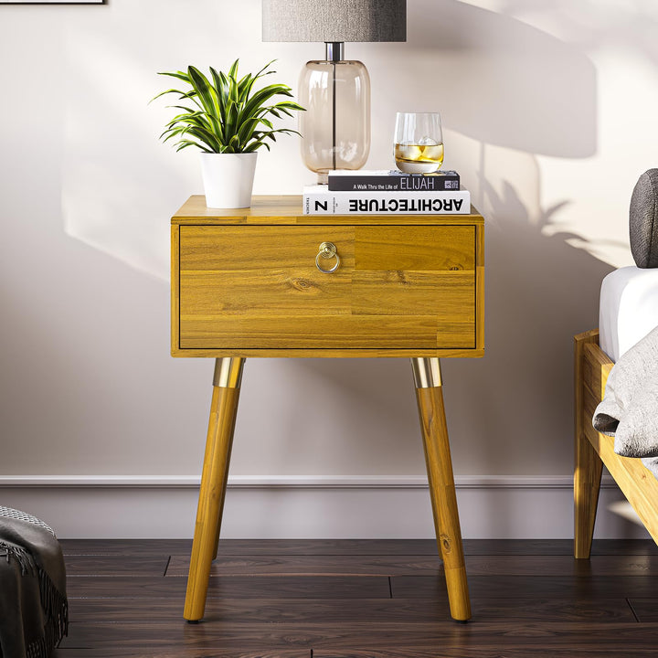 Alden nightstand with bedside storage; for everyday bedside use