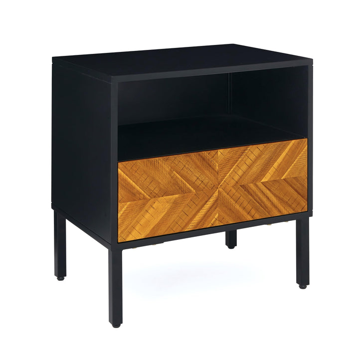 Vivian 1-drawer nightstand with bedside storage; for bedroom furnishing