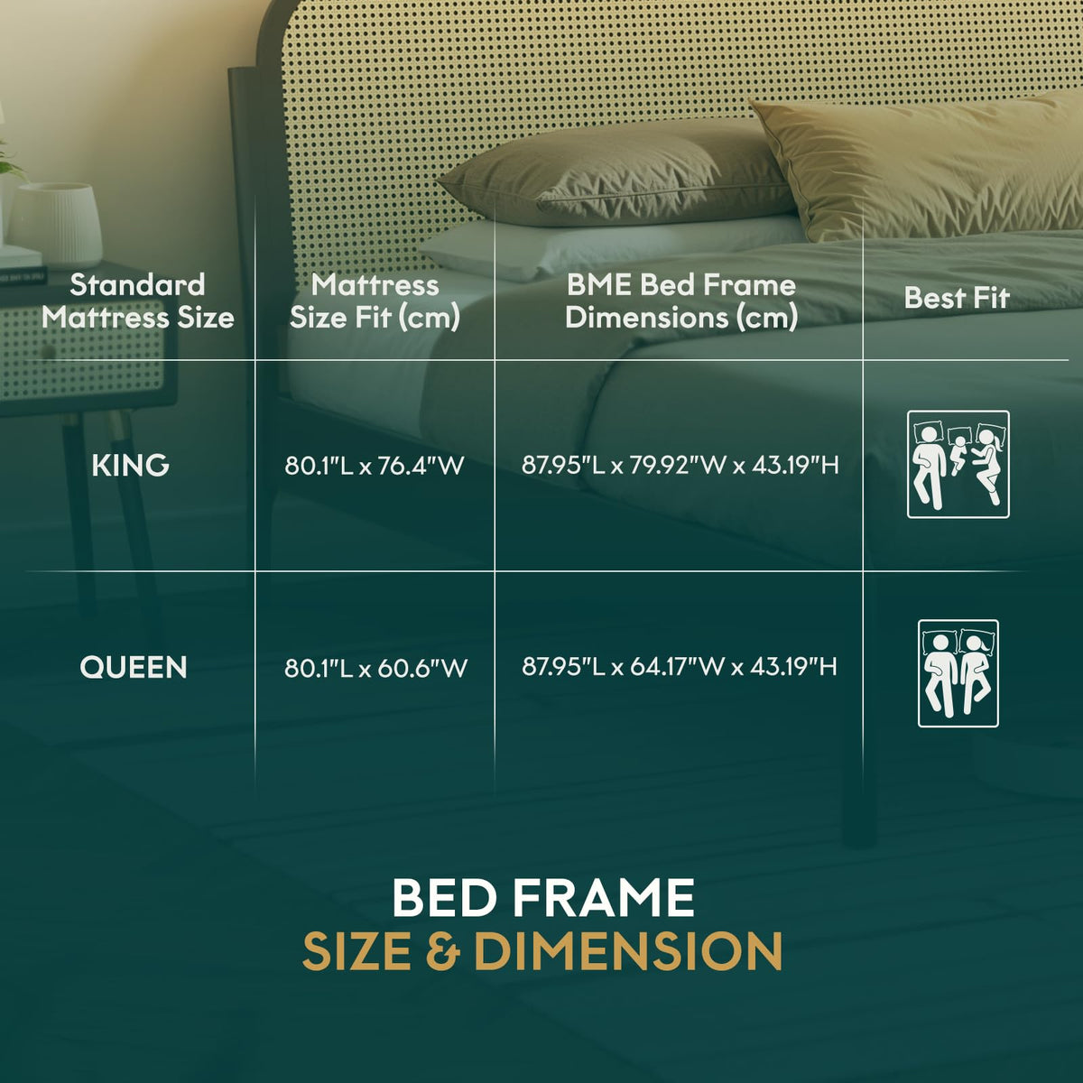 Aurelia king platform bed frame, featuring black finish, for a platform bed setup