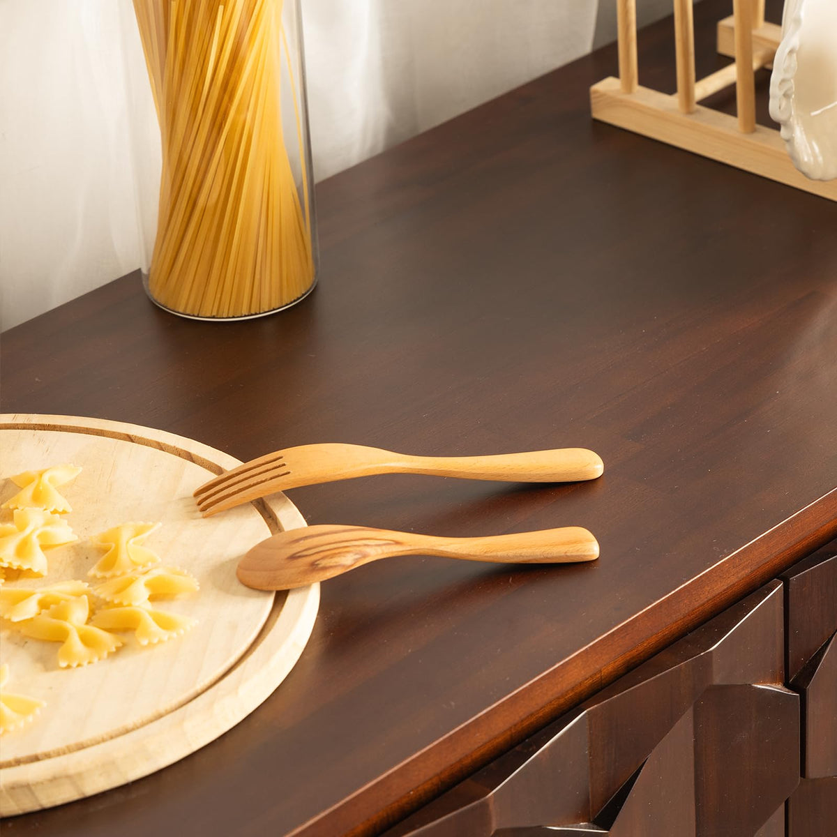 Georgina sideboard cabinet with walnut finish and dining or living room storage for dining-area use