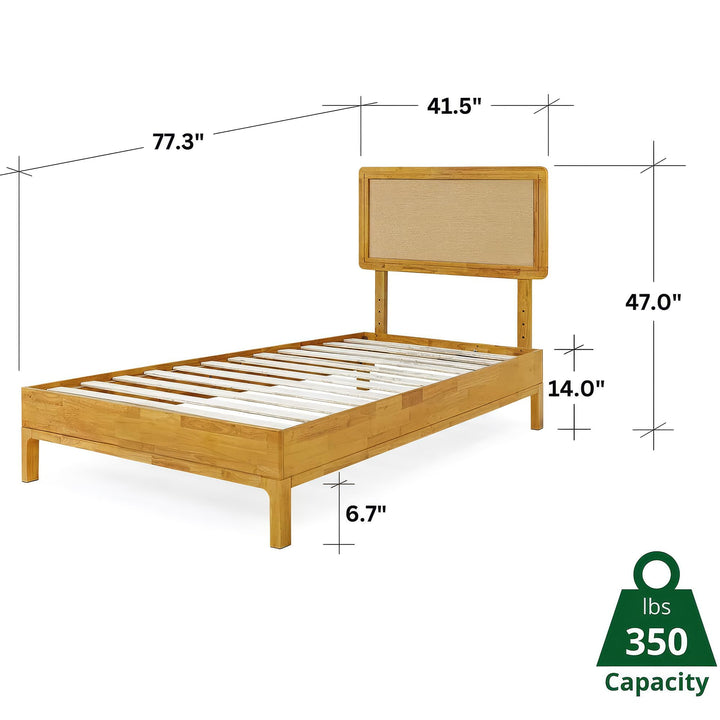 Nipe 1-drawer nightstand, featuring walnut finish and bedside storage, for bedroom organization