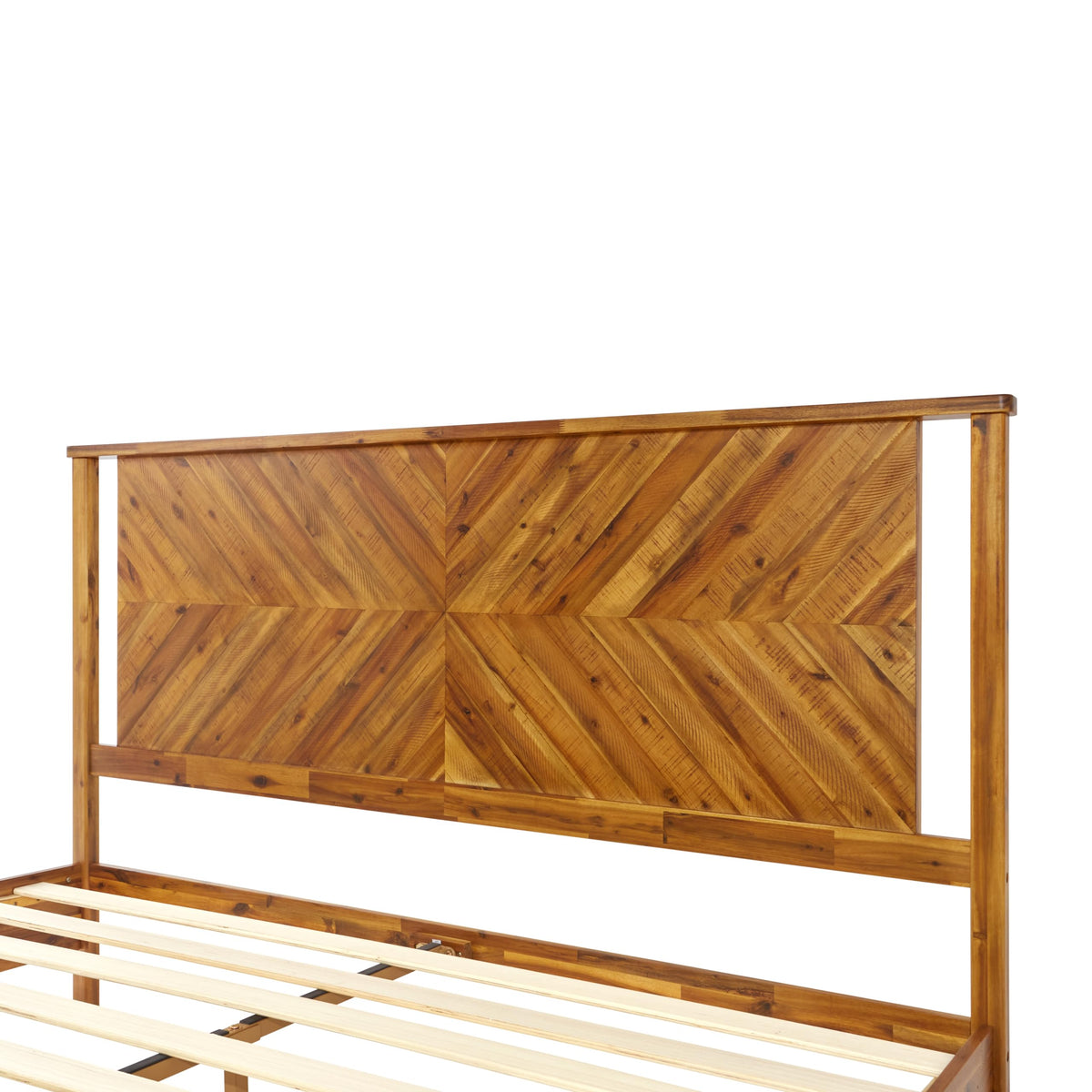 Vivian king platform bed frame with headboard for a complete bed arrangement
