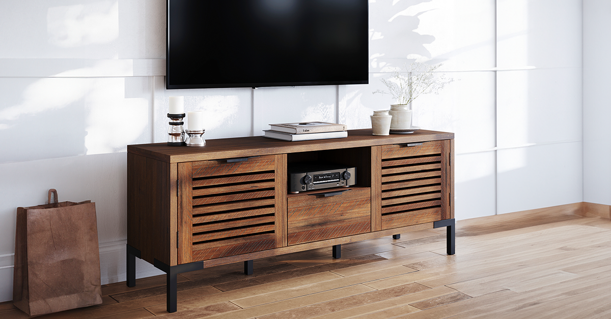 Bme Millie Solid Wood TV Stand for TVs up to 65 Inches