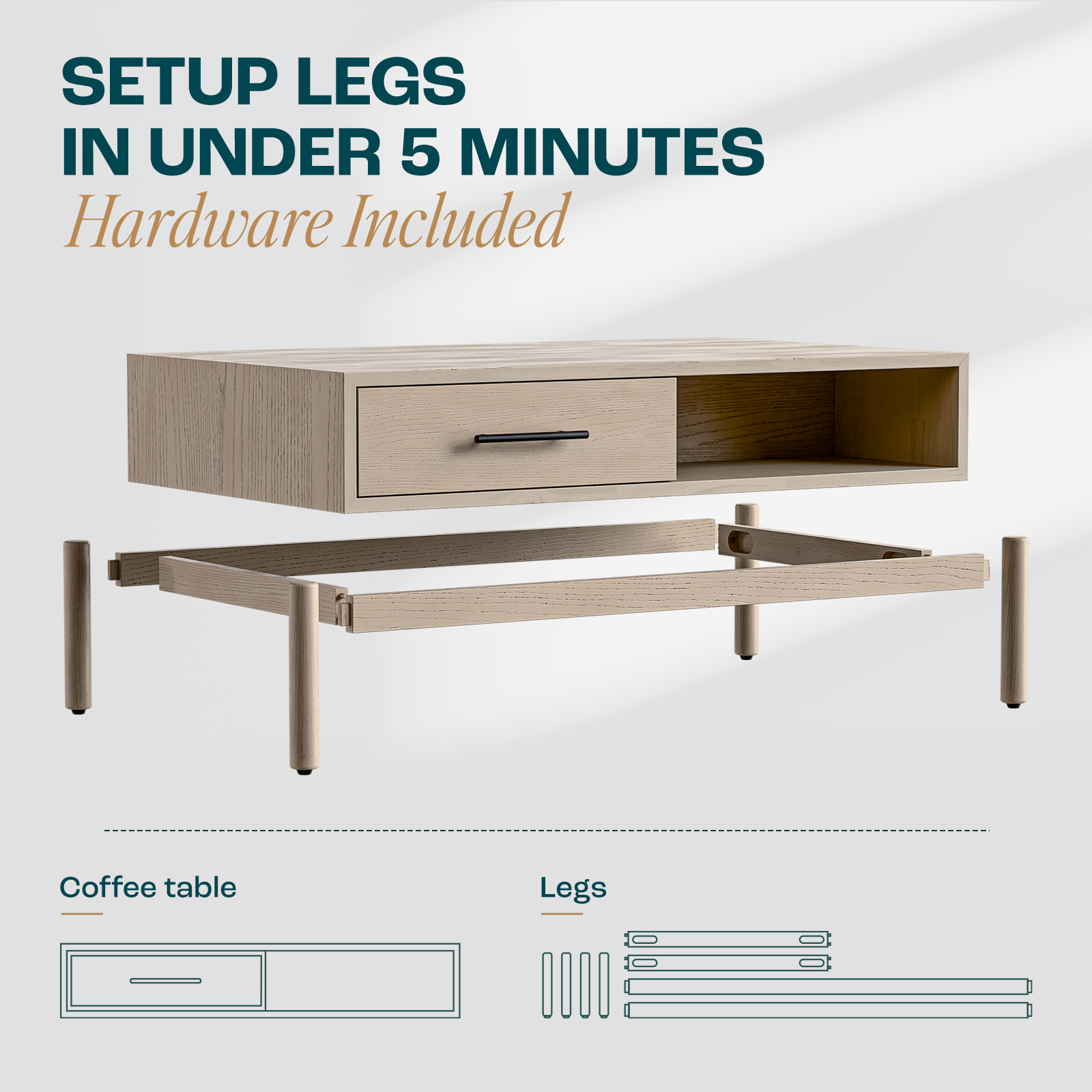 Wooden Nightstand