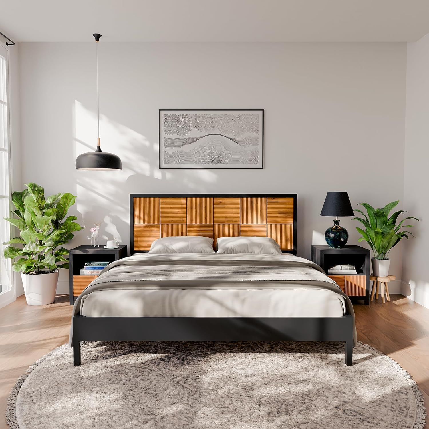 Bme Madia King Size Bed Frame and Headboard