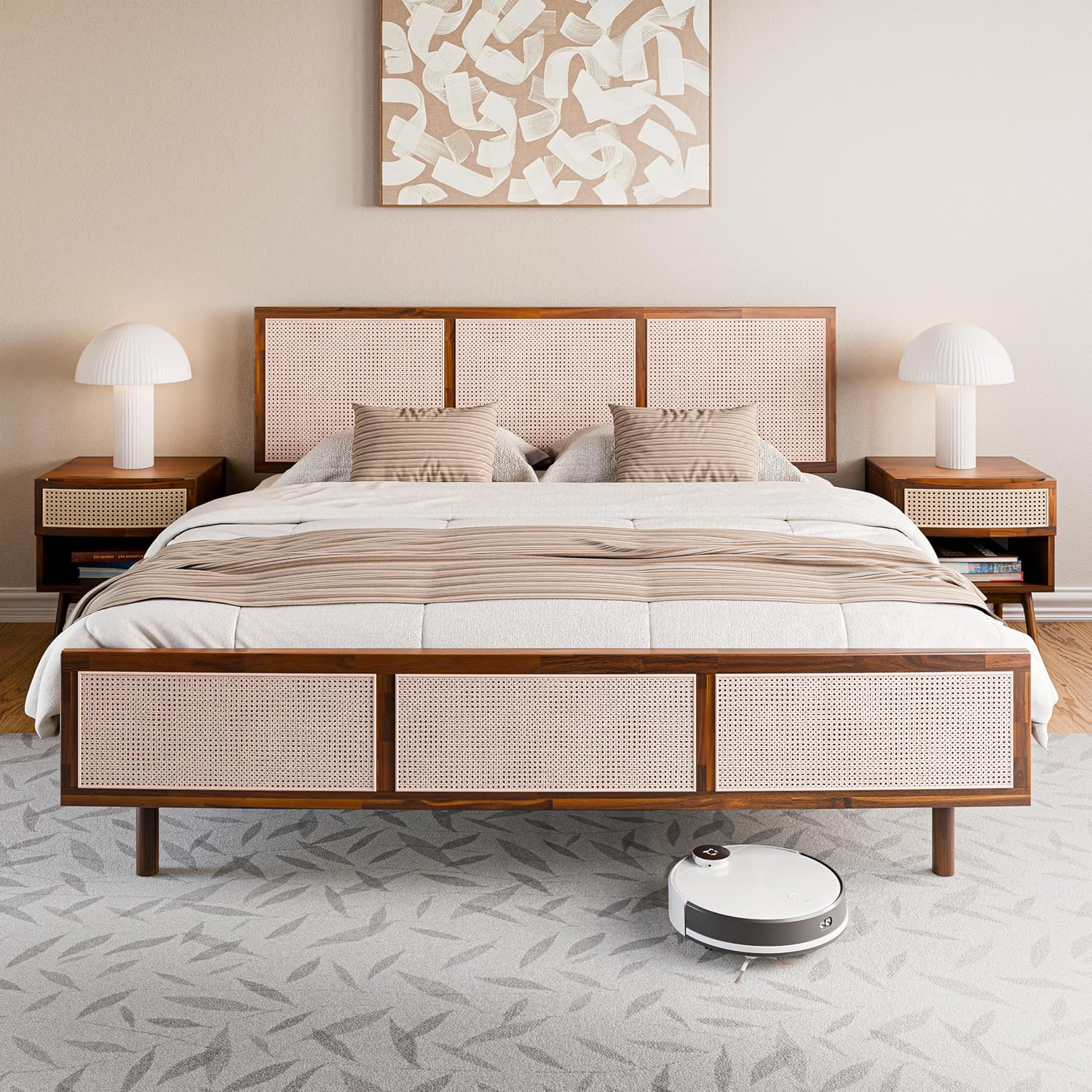 Bme Nancy King Size Bed Frame and Headboard